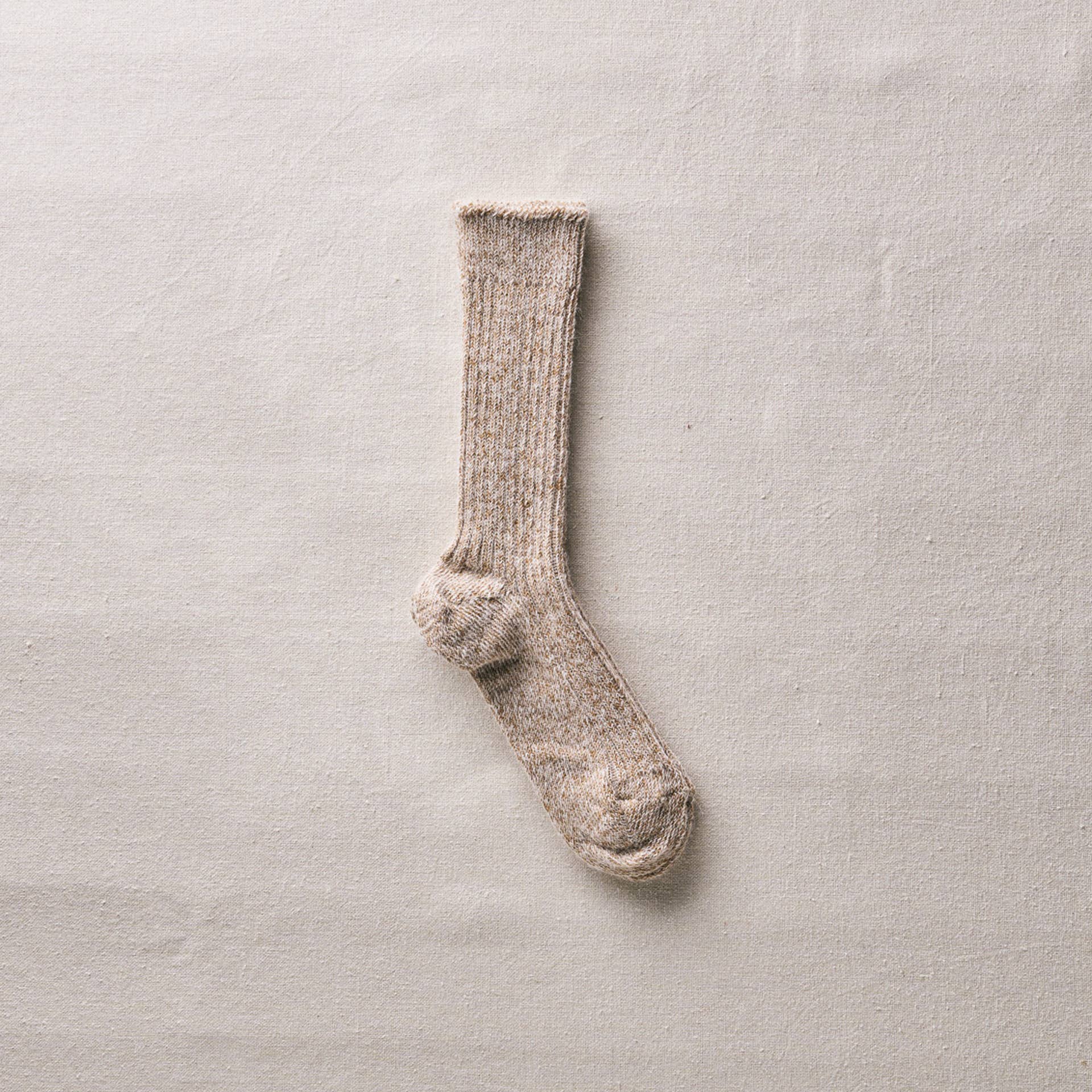 Alpaca Linen Ribbed Socks