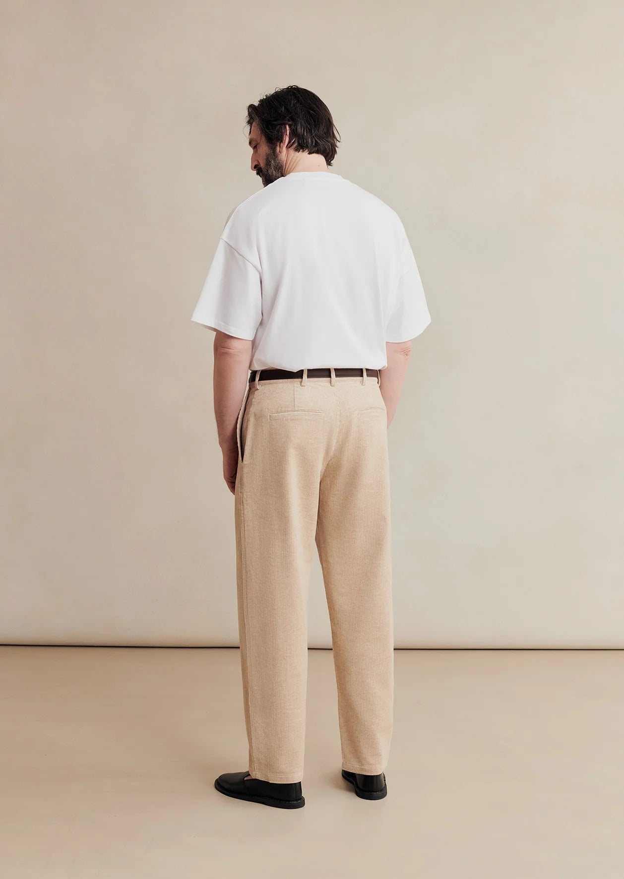 Balloon Trousers Cotton/Linen Corduroy - Undyed