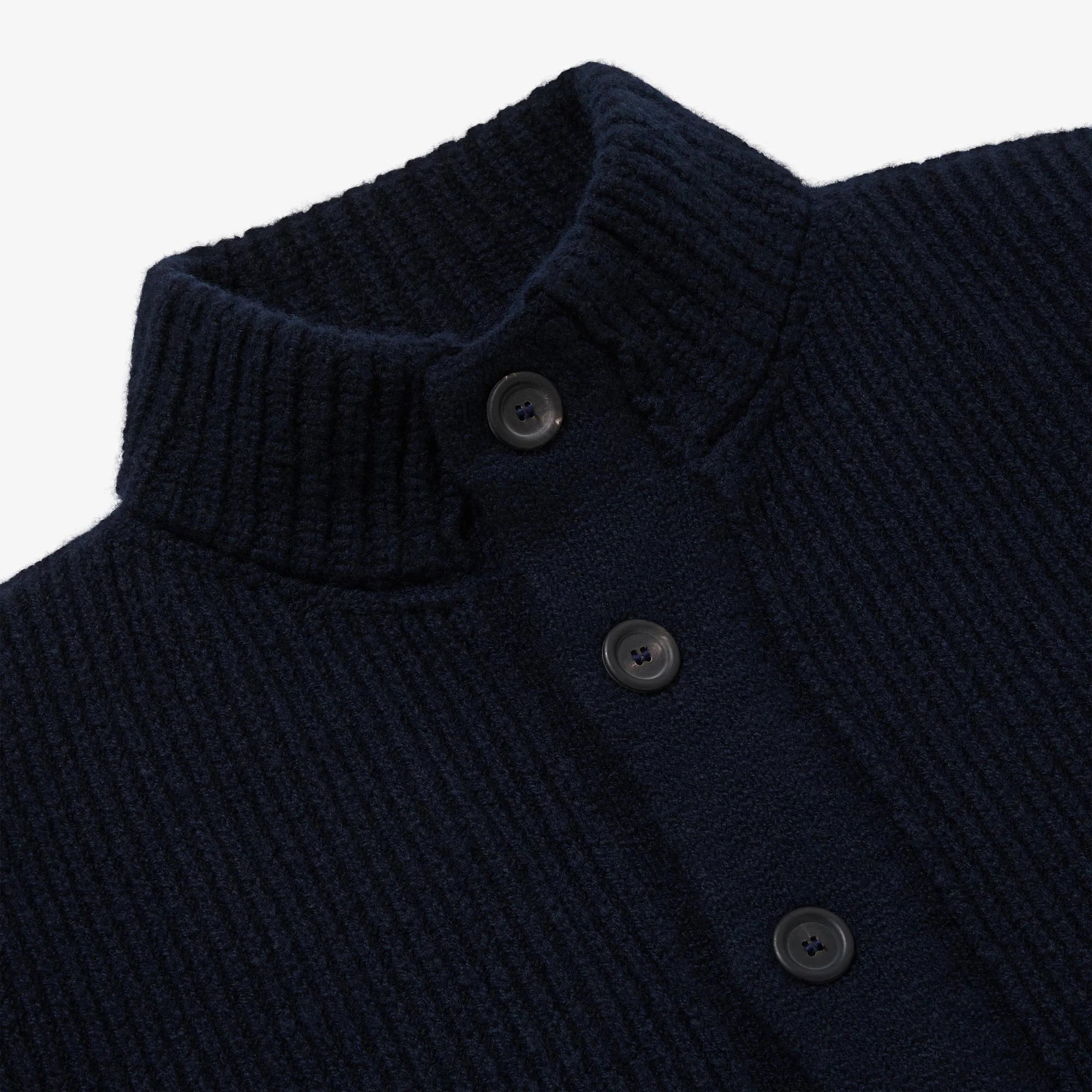 Knitted Storm Jacket - Navy