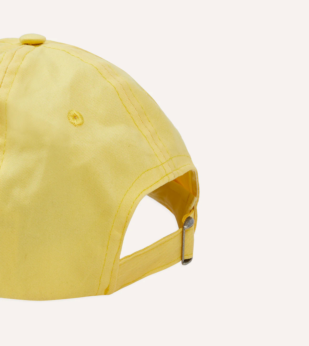 Elephant Embroidered Baseball Cap - Lemon