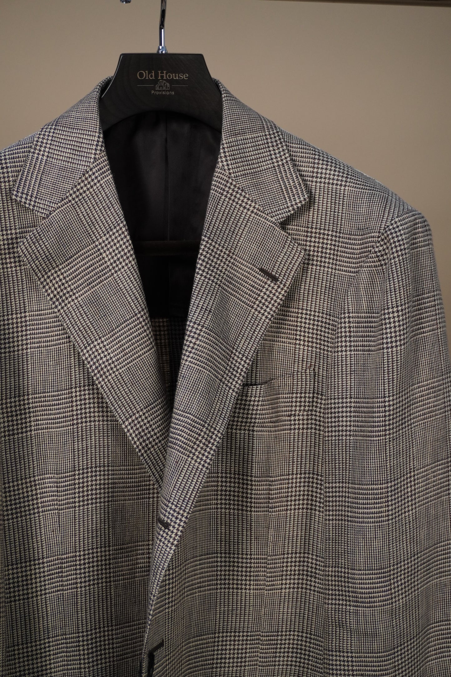 Linen Glencheck Sport Coat - Brown