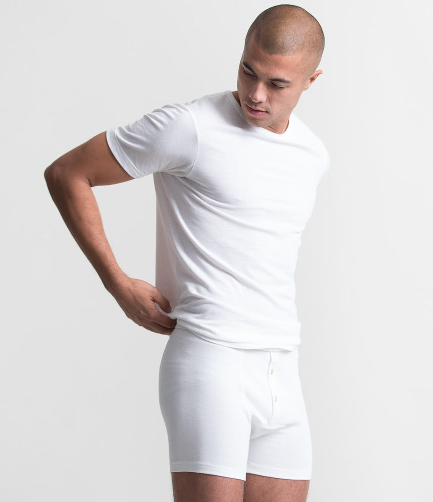 255 Loopwheeled Button Briefs