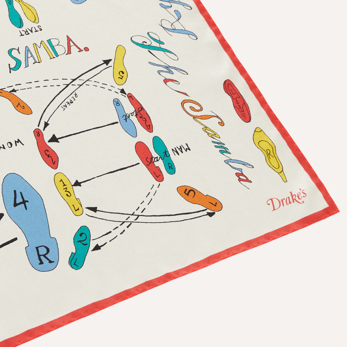 Dance Steps Silk Bandana