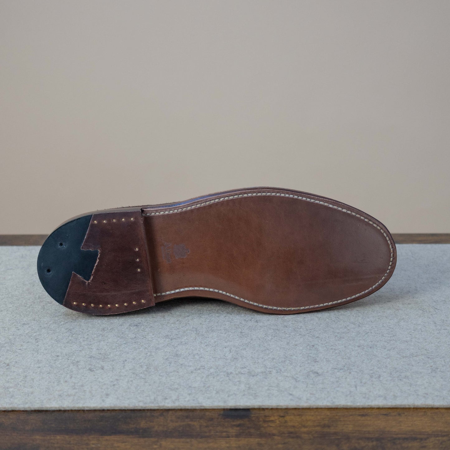 Plain Toe Blucher - Dark Brown Suede