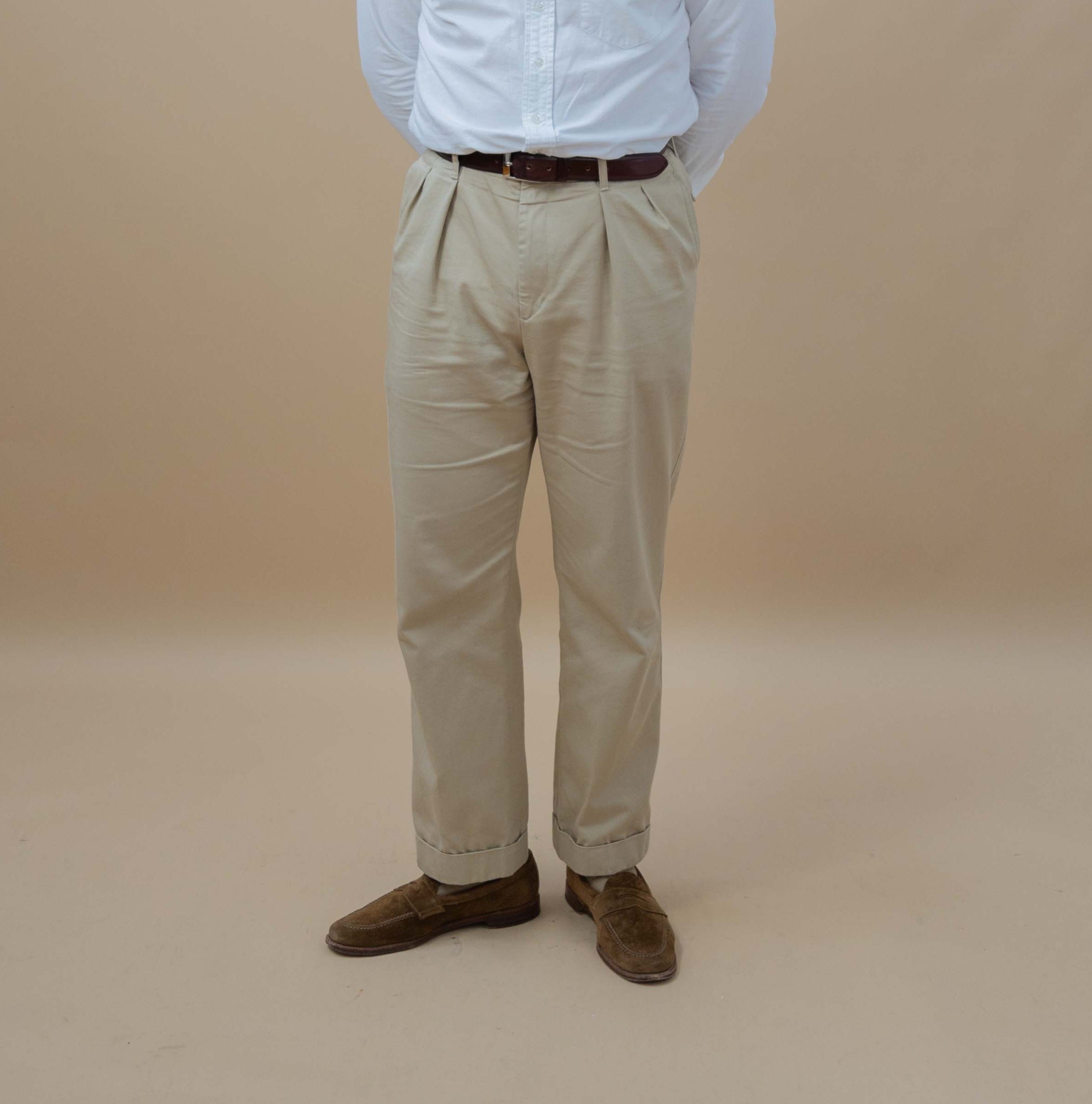 man wearing chinos