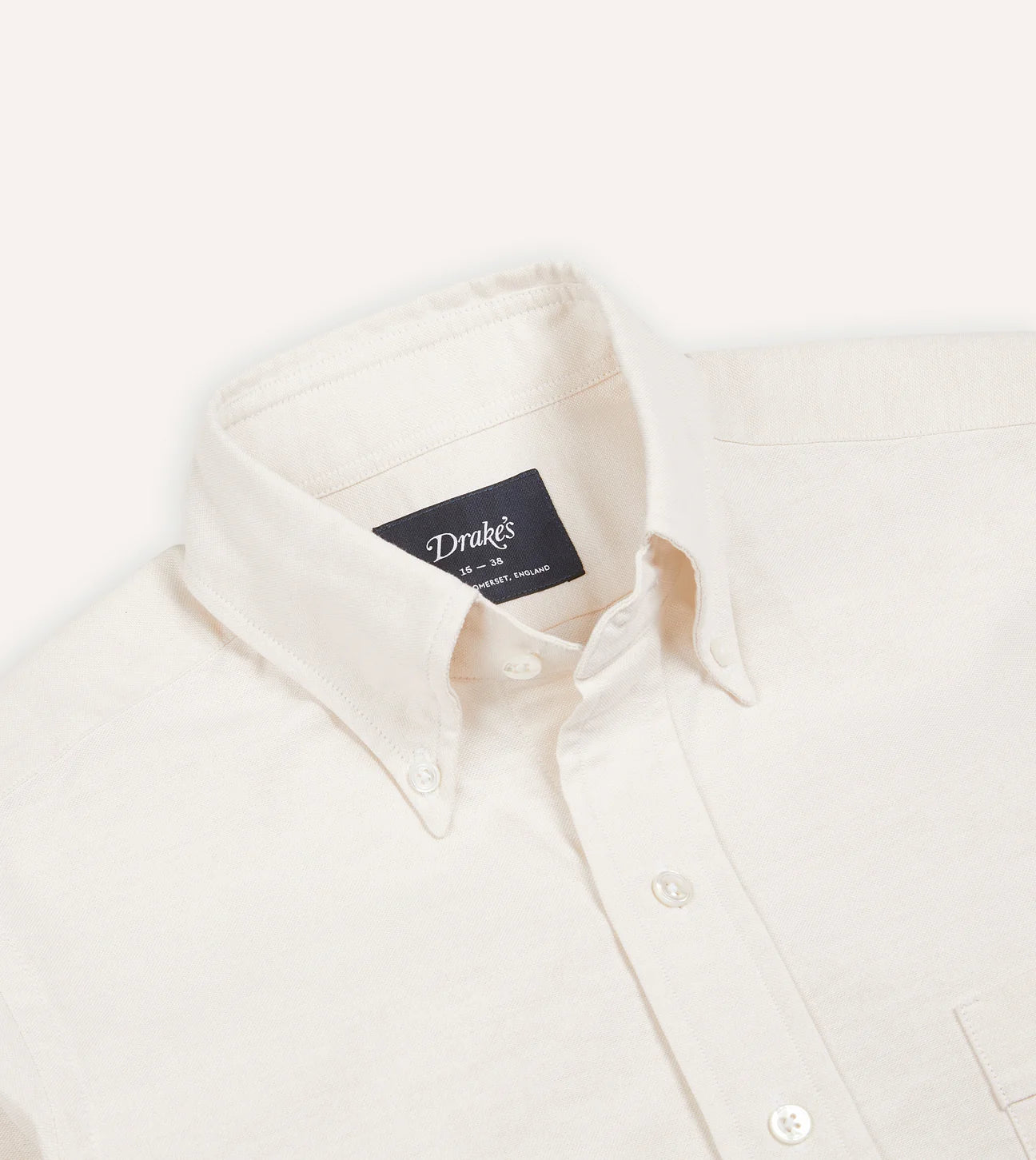 Button Down Oxford Shirt - Cream