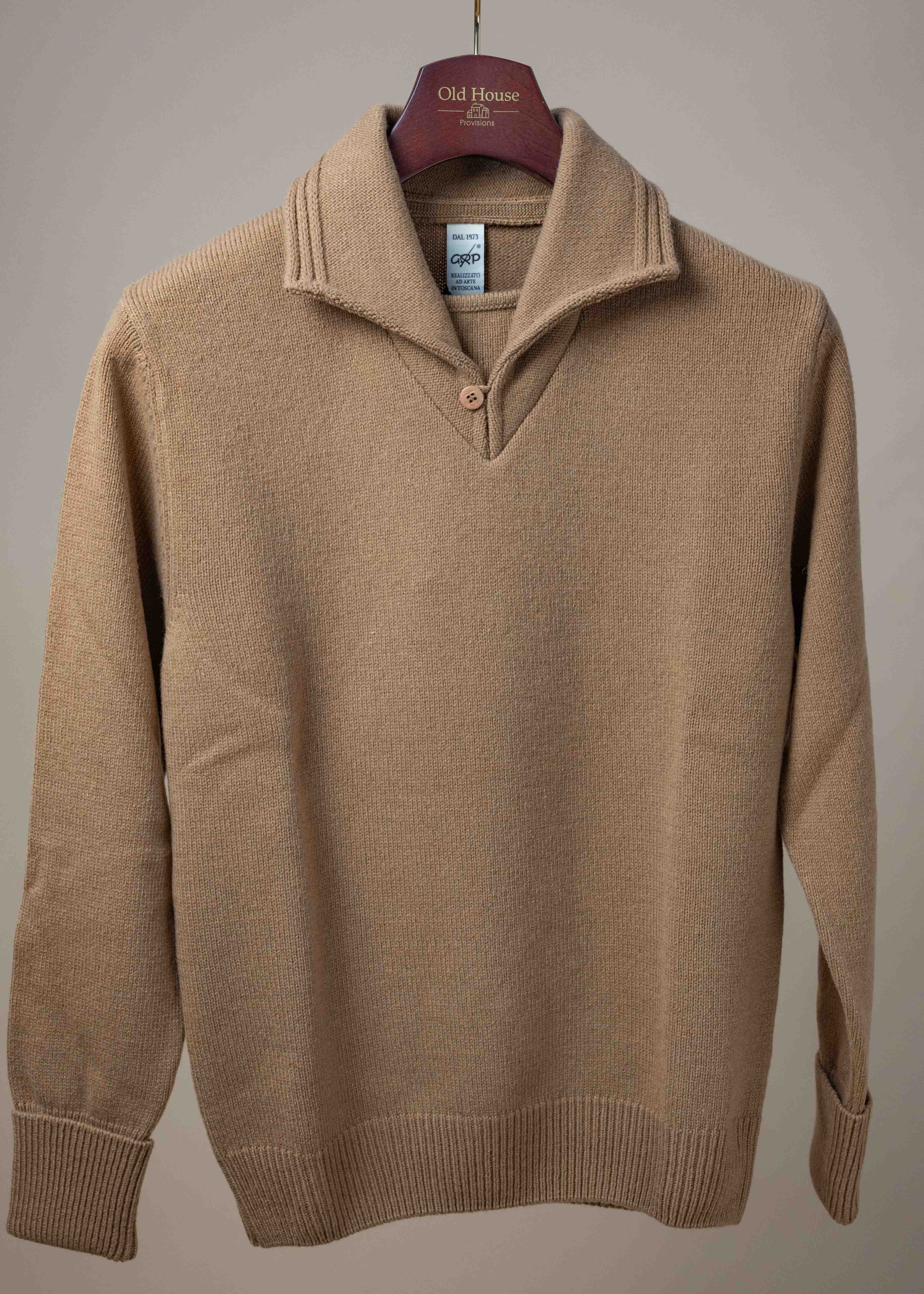 Sailor Collar Sweater - Camel