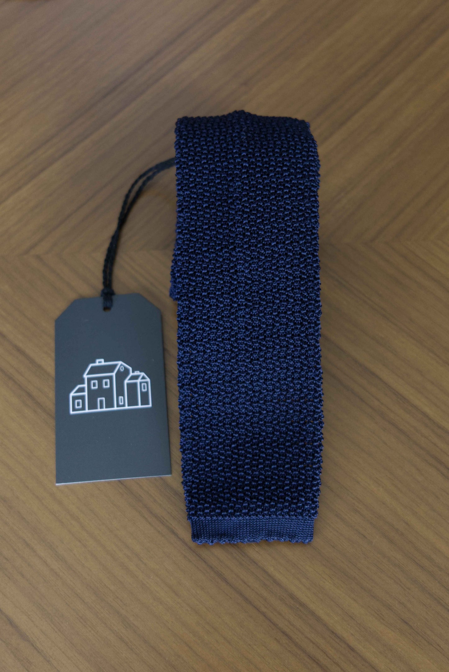 J.Mueser Knitted Tie - Navy