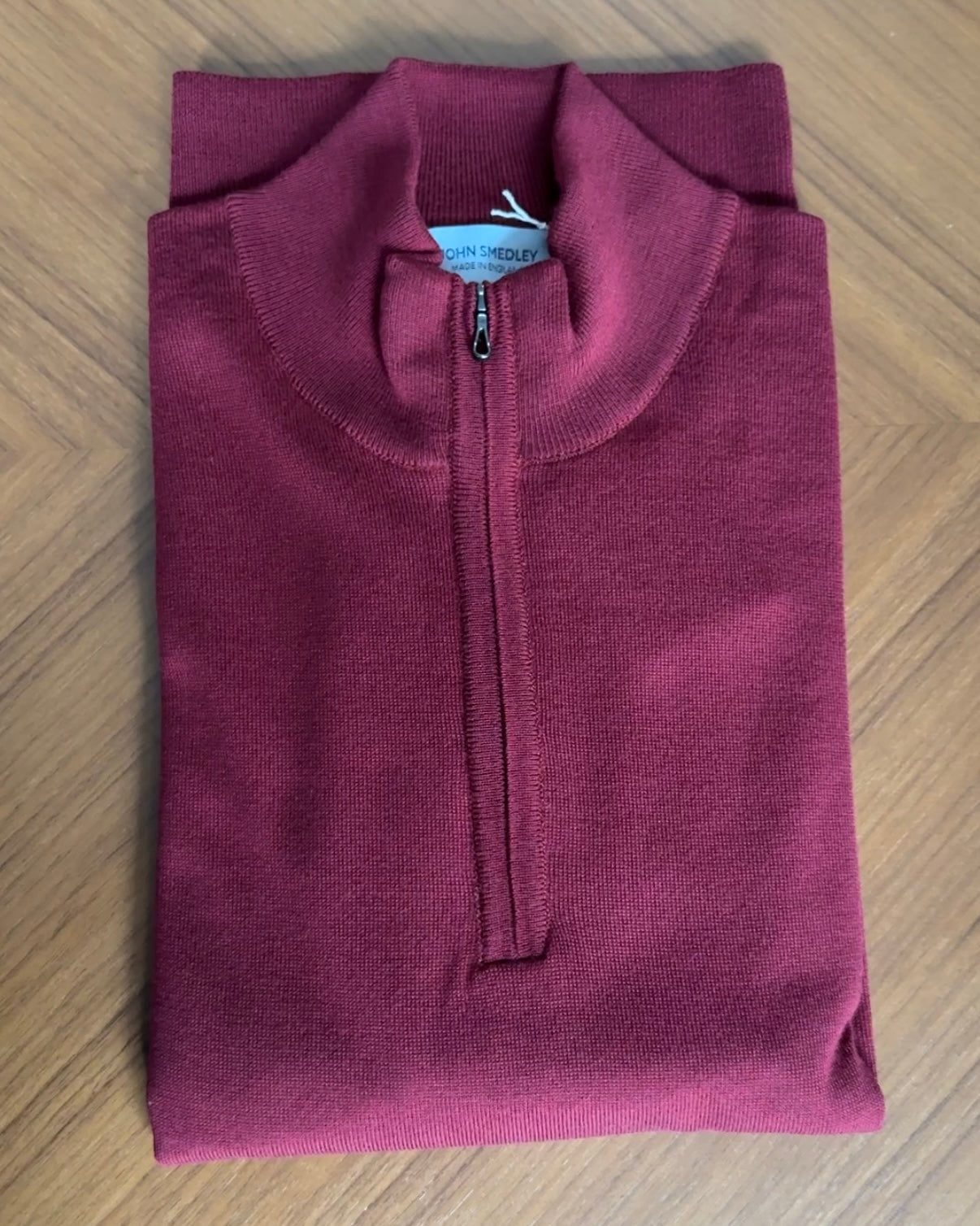 Quarter Zip Sweater - Red