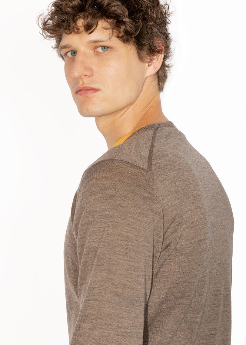 Crew Neck Sweater - Mushroom