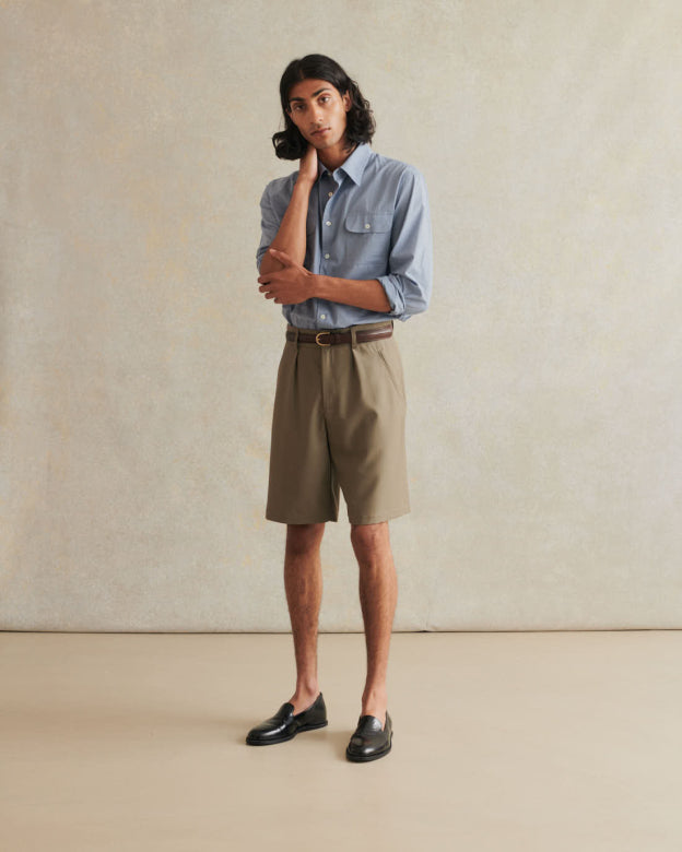 de Bonne Facture Wool Naturalist Shorts de Bonne Facture Wool Naturalist Shorts