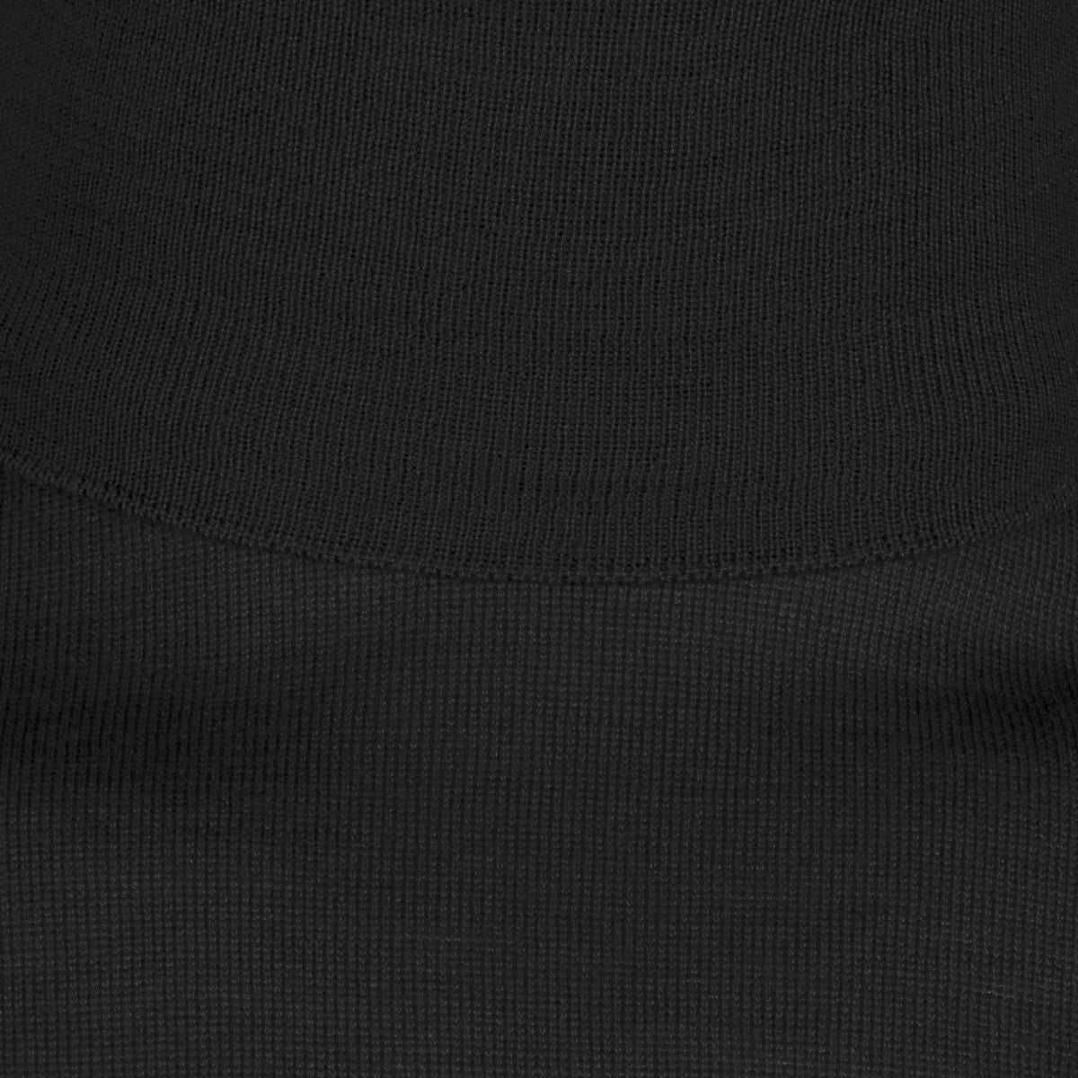 Turtle Neck 30G Merino Sweater - Black