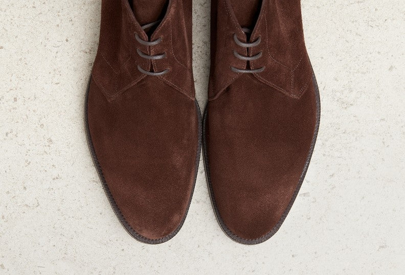 Shanklin Chukka Boot 202 Unlined - Mink Suede
