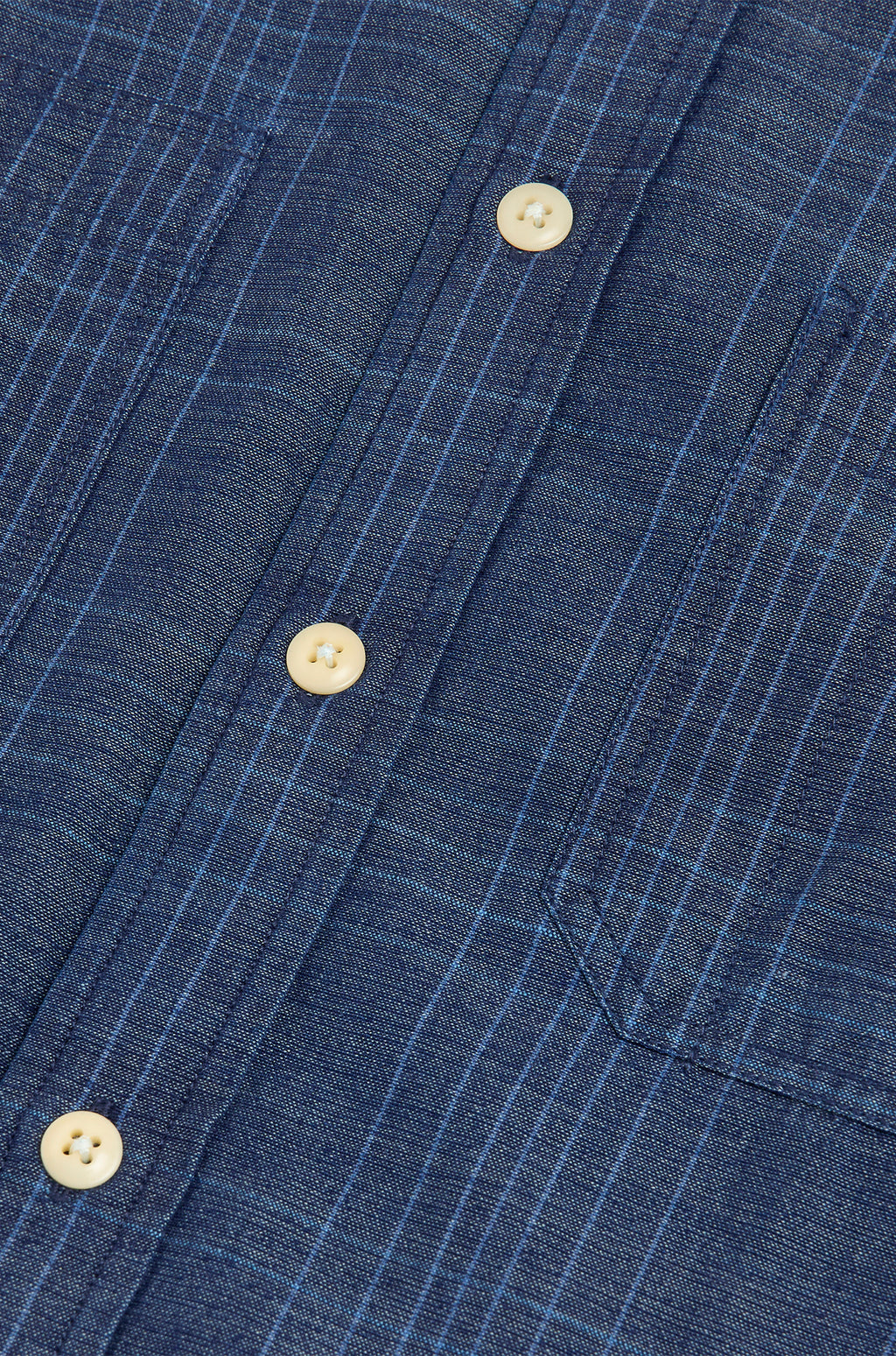 Utility Shirt - Indigo Chambray Check