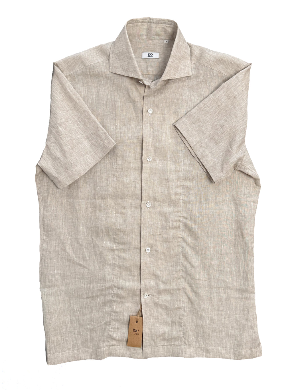 Linen Resort Shirt - Light Brown