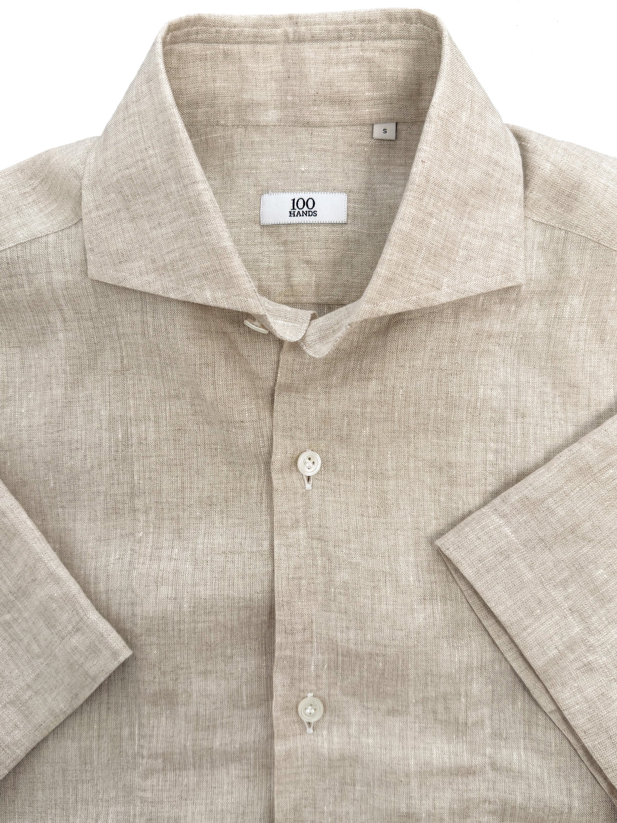Linen Resort Shirt - Light Brown