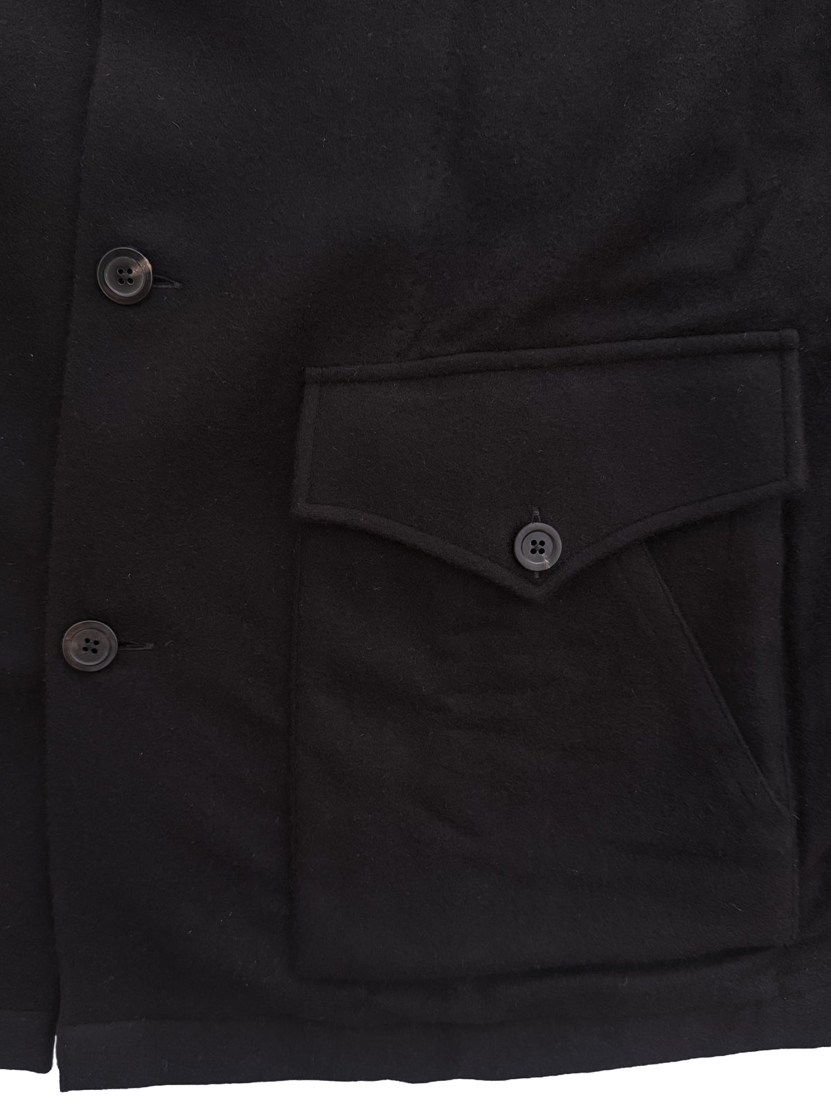 100Hands Traveller Jacket in black and camel clothing detail