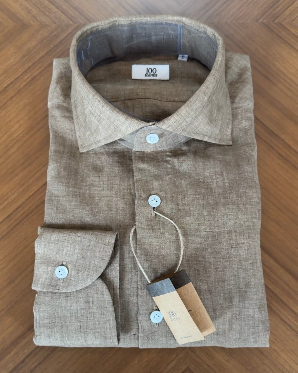 100Hands - Brown Linen Shirt