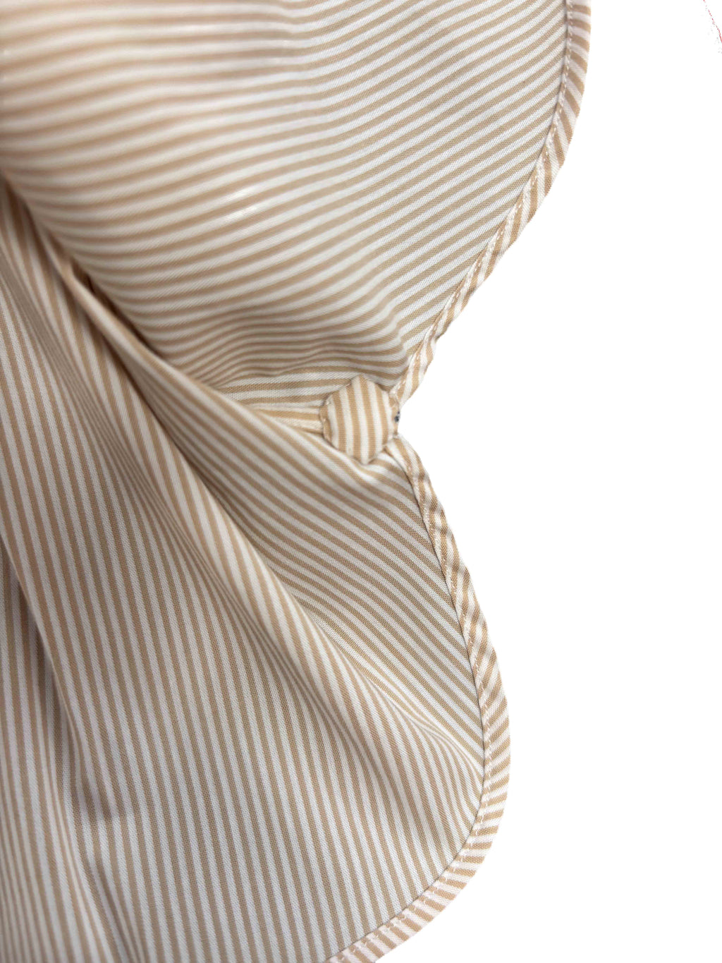 Cotton Camel Hair Stripe Shirt - Camel