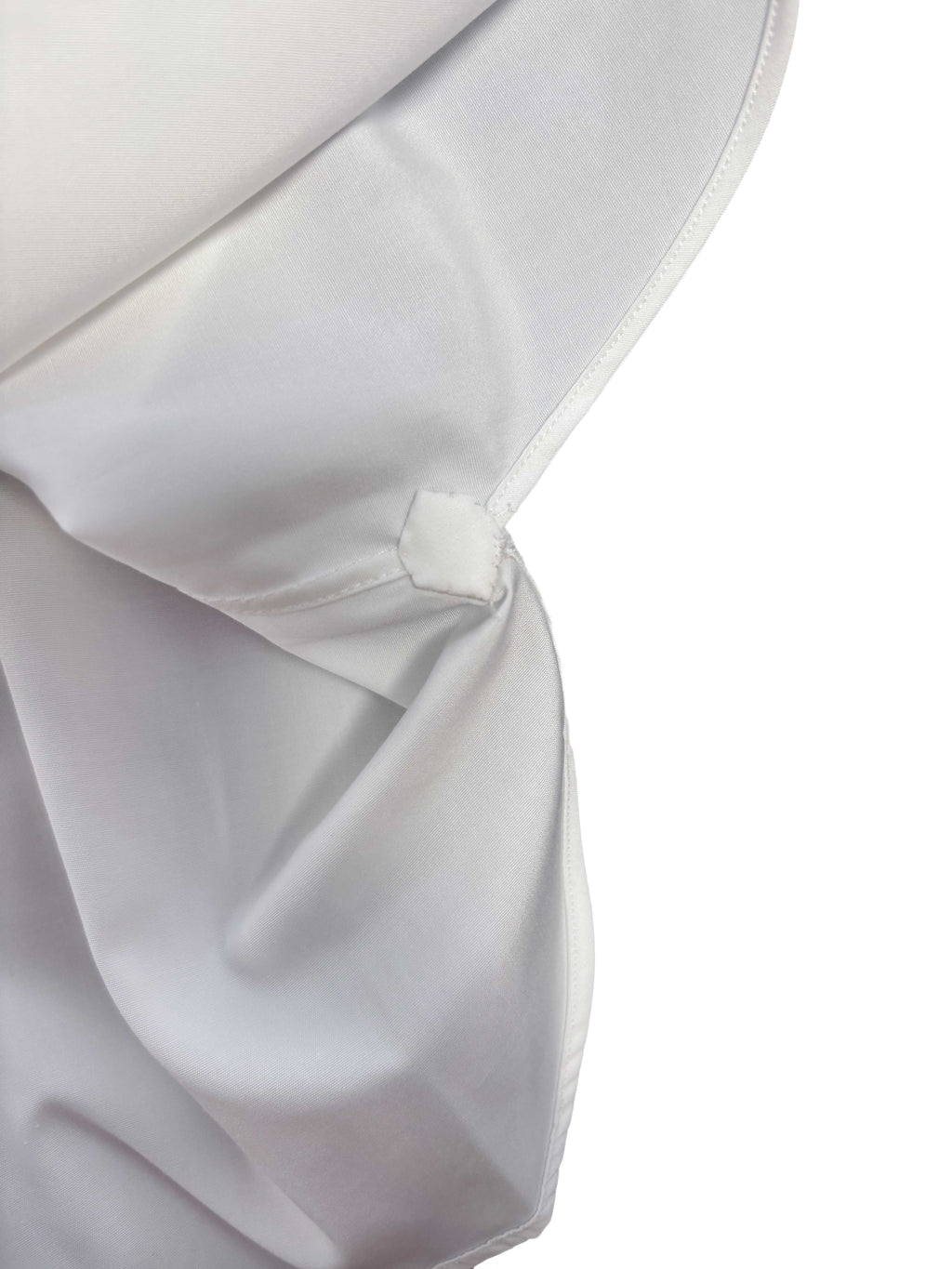 Pleated Tuxedo Shirt Concealed Placket - White