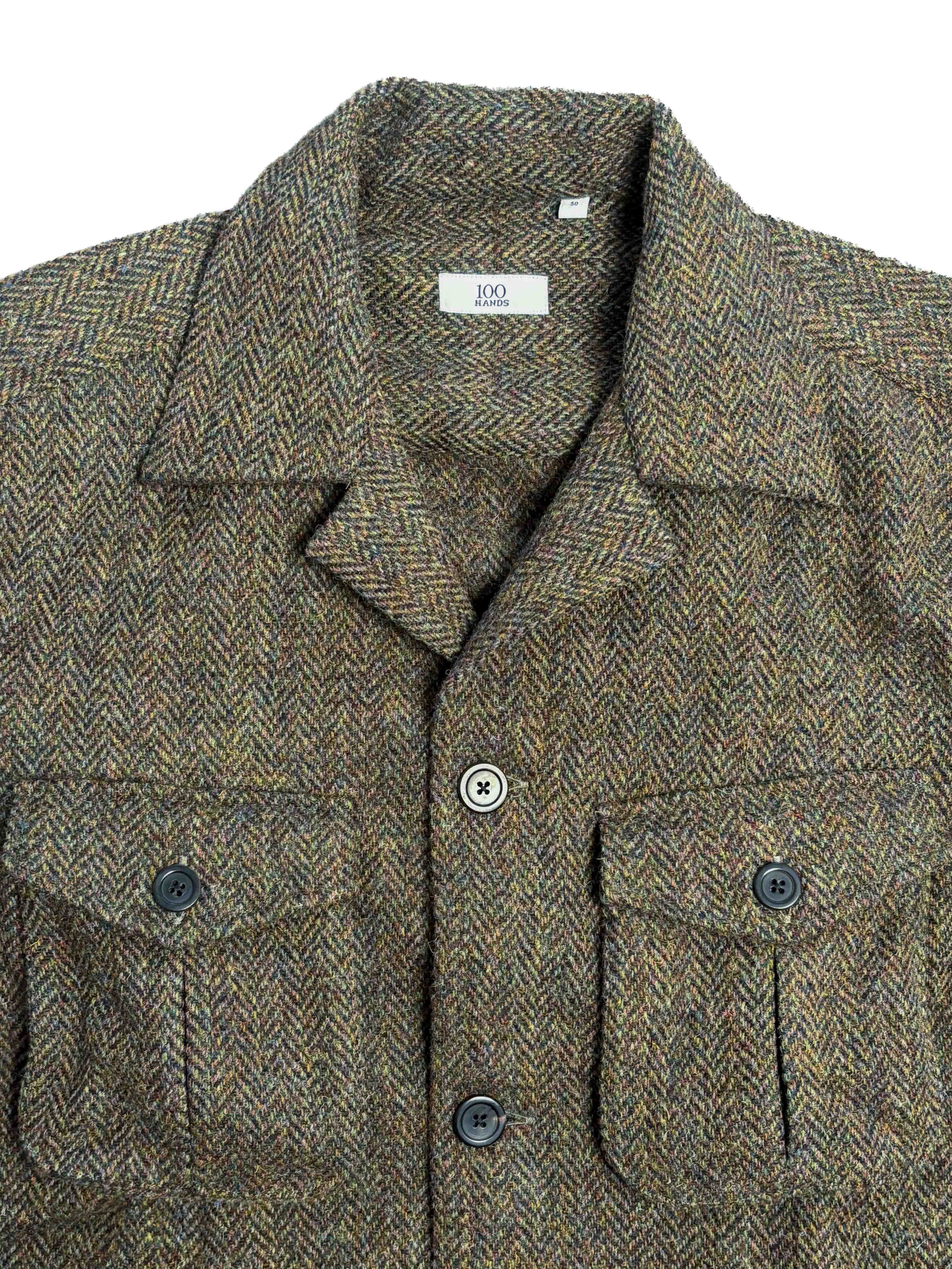 Harris Tweed Travelers Jacket - Green/Brown