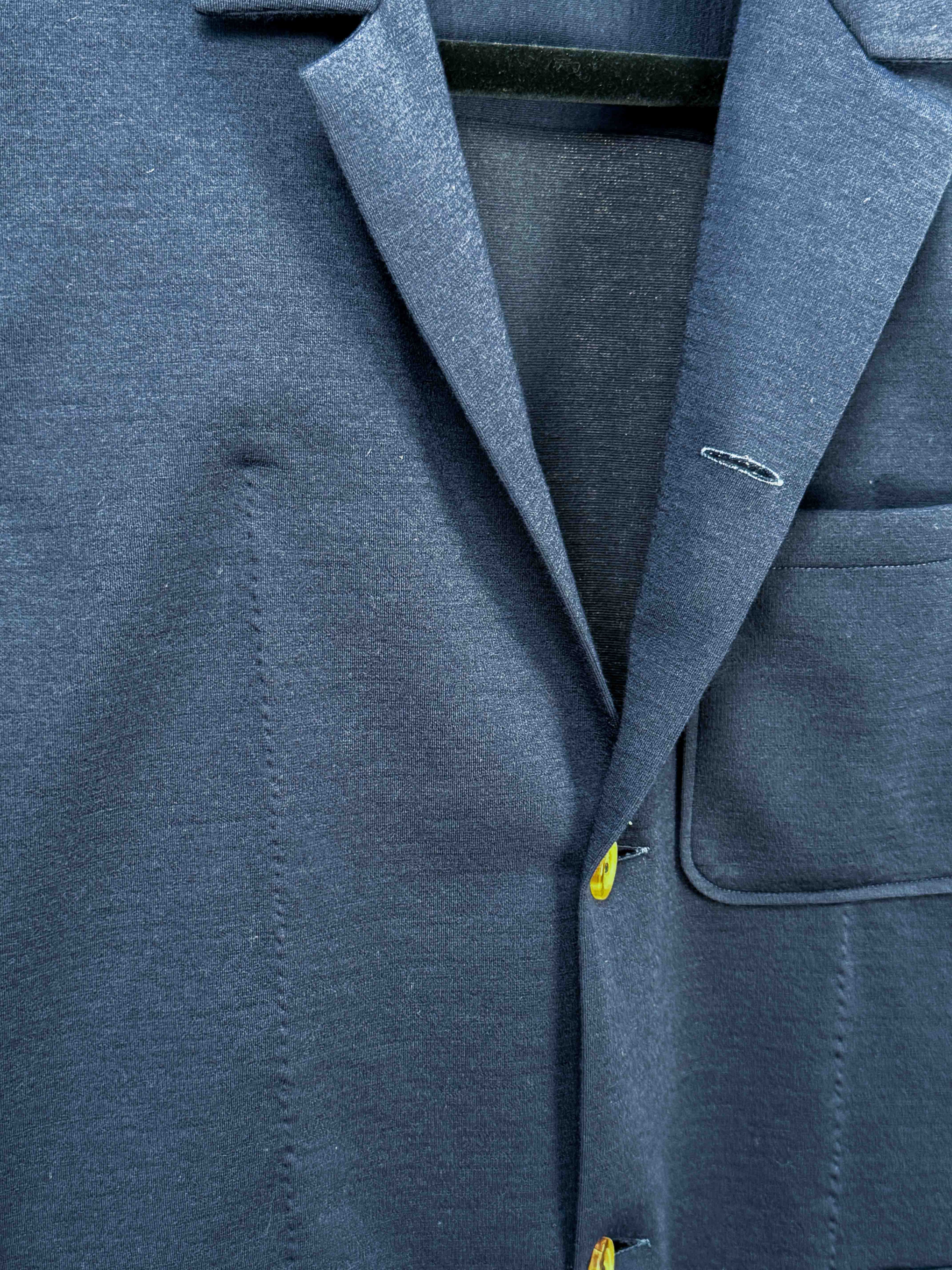 Loro Piana Wool Jersey Safari Jacket - Navy