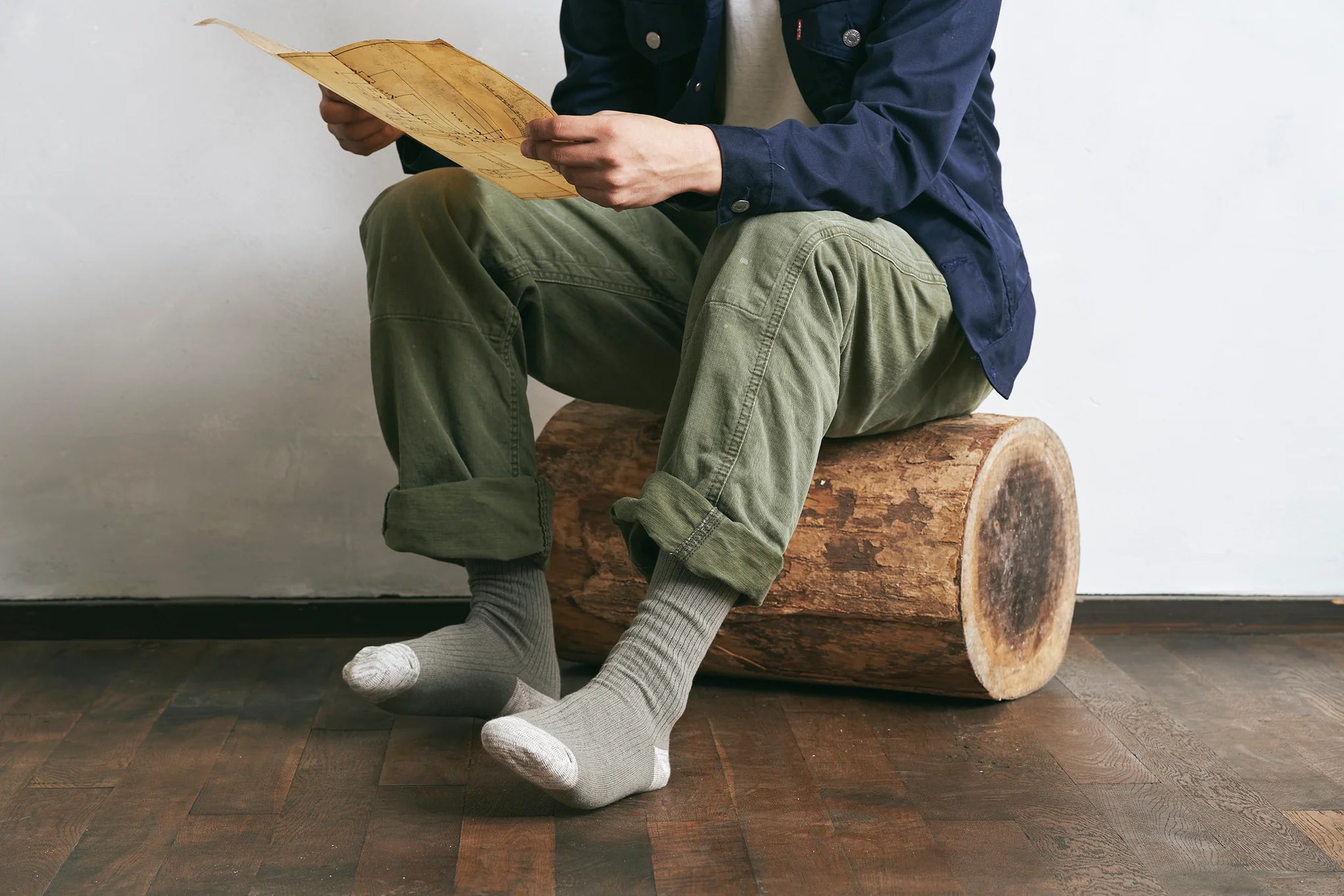 Organic Cotton Ribbed Socks