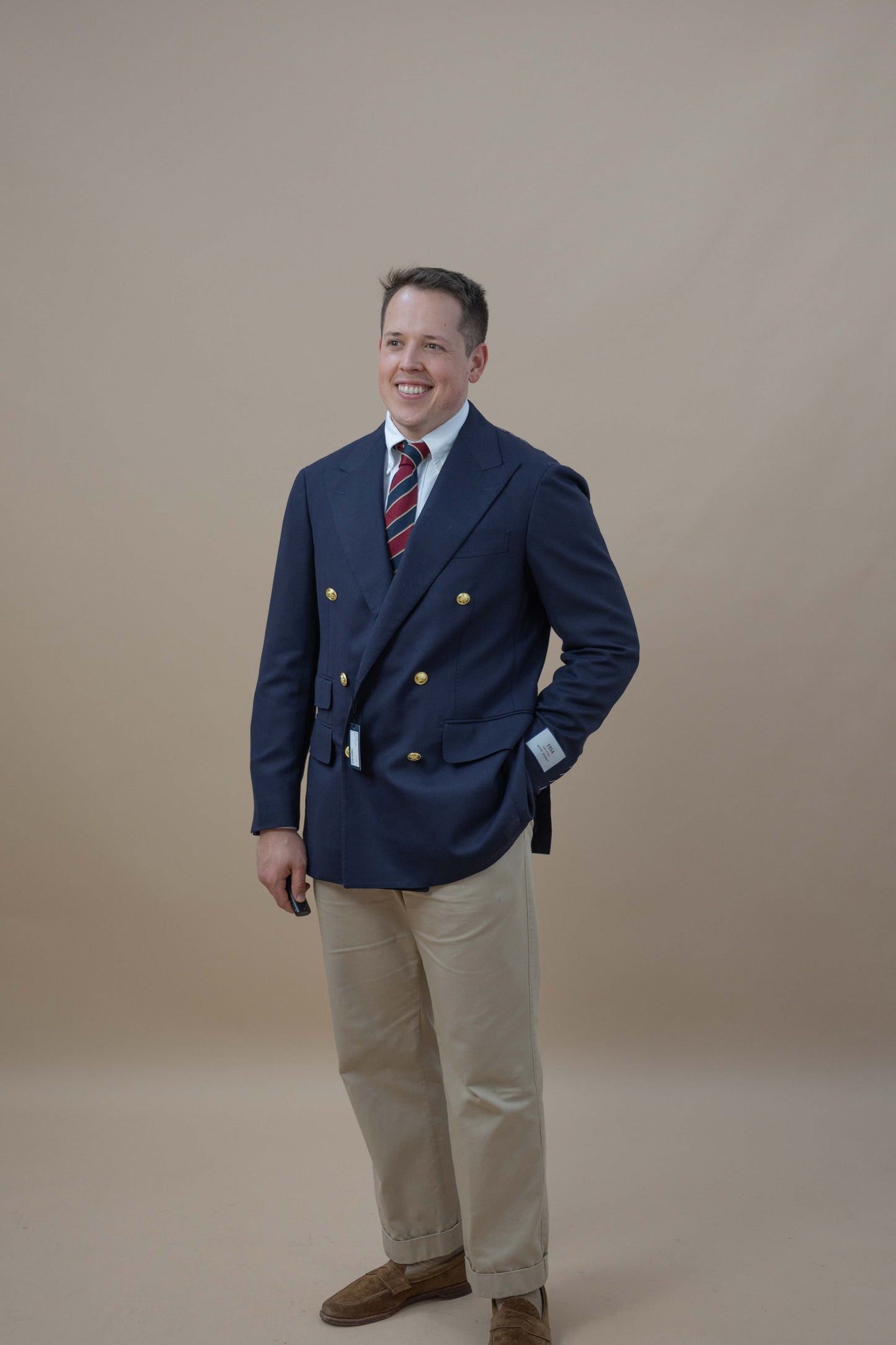 1954 Collection Double Breasted Navy Blazer