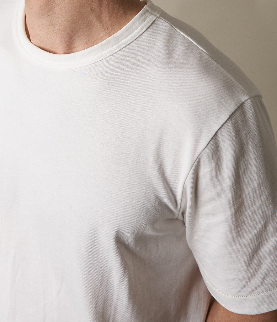 214 Loopwheeled T-Shirt - White