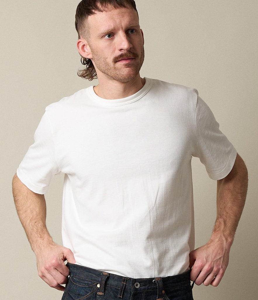 214 Loopwheeled T-Shirt - White