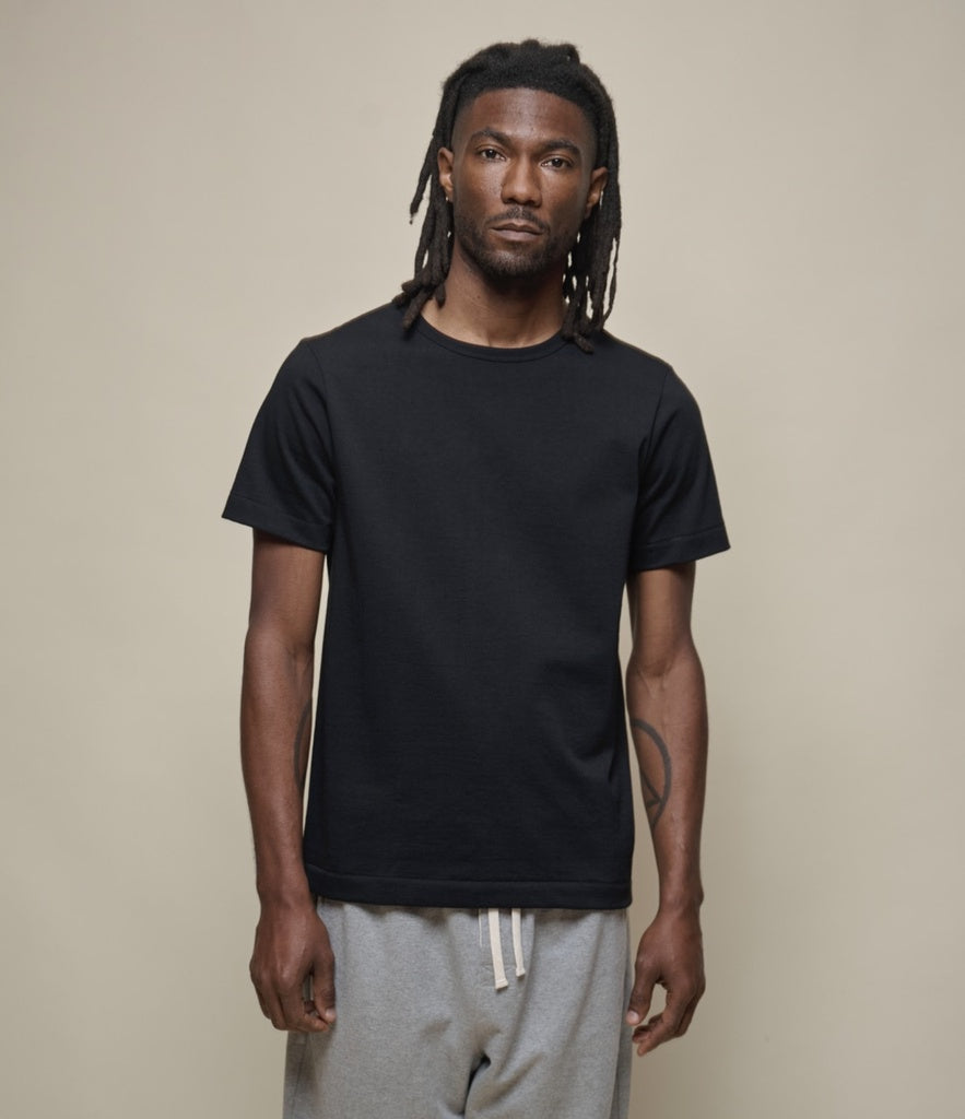 215 Loopwheeled T-Shirt - Black