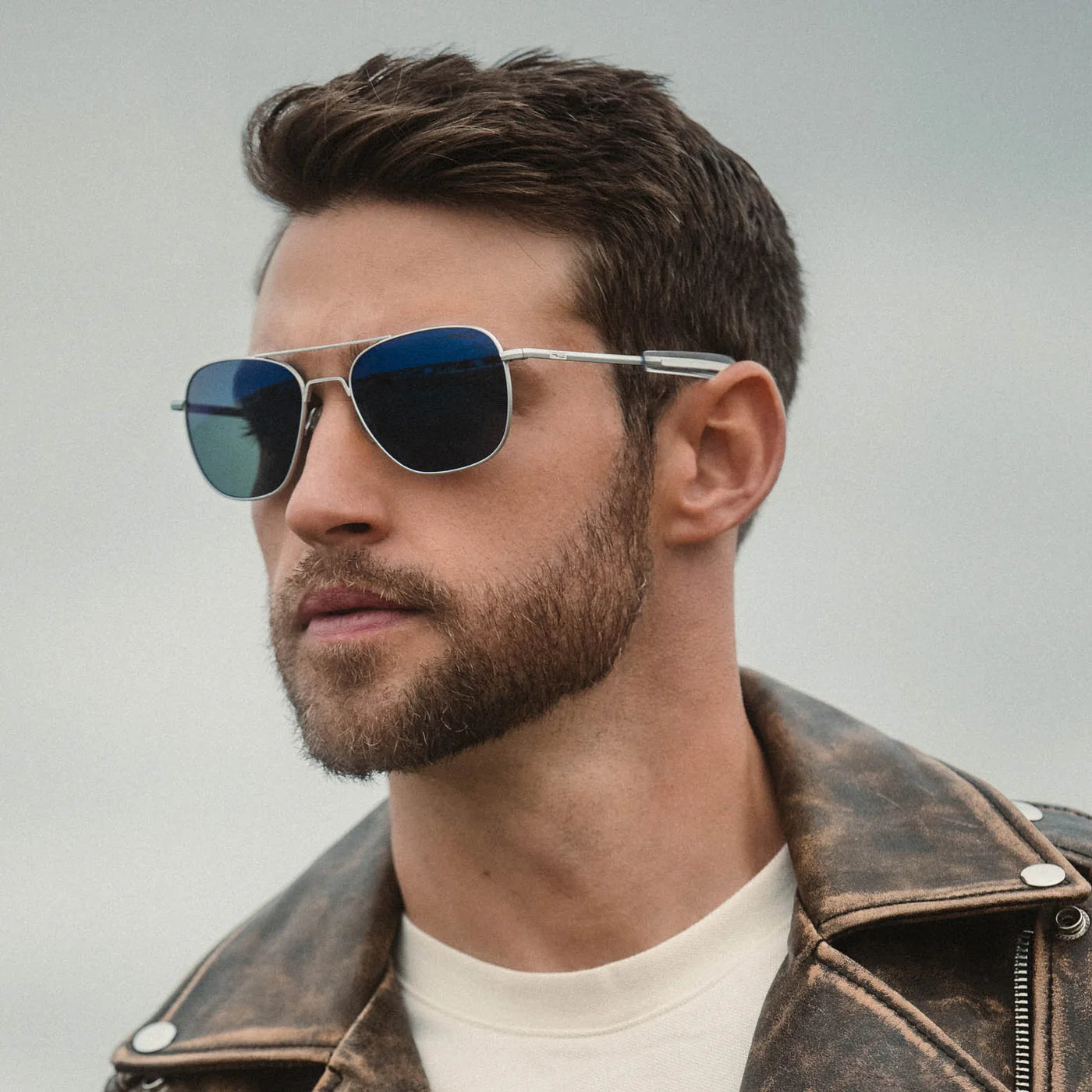 Aviator - Matte Chrome & Atlantic Blue