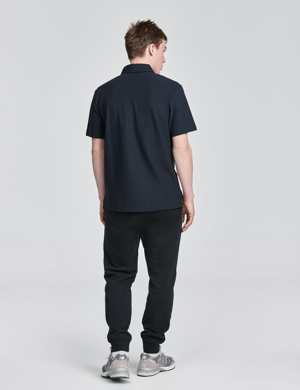 Pique Spread Collar Polo
