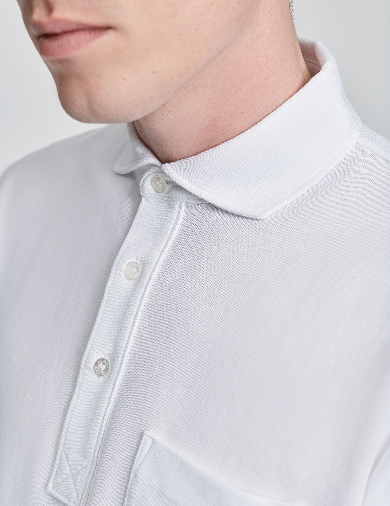Pique Spread Collar Polo