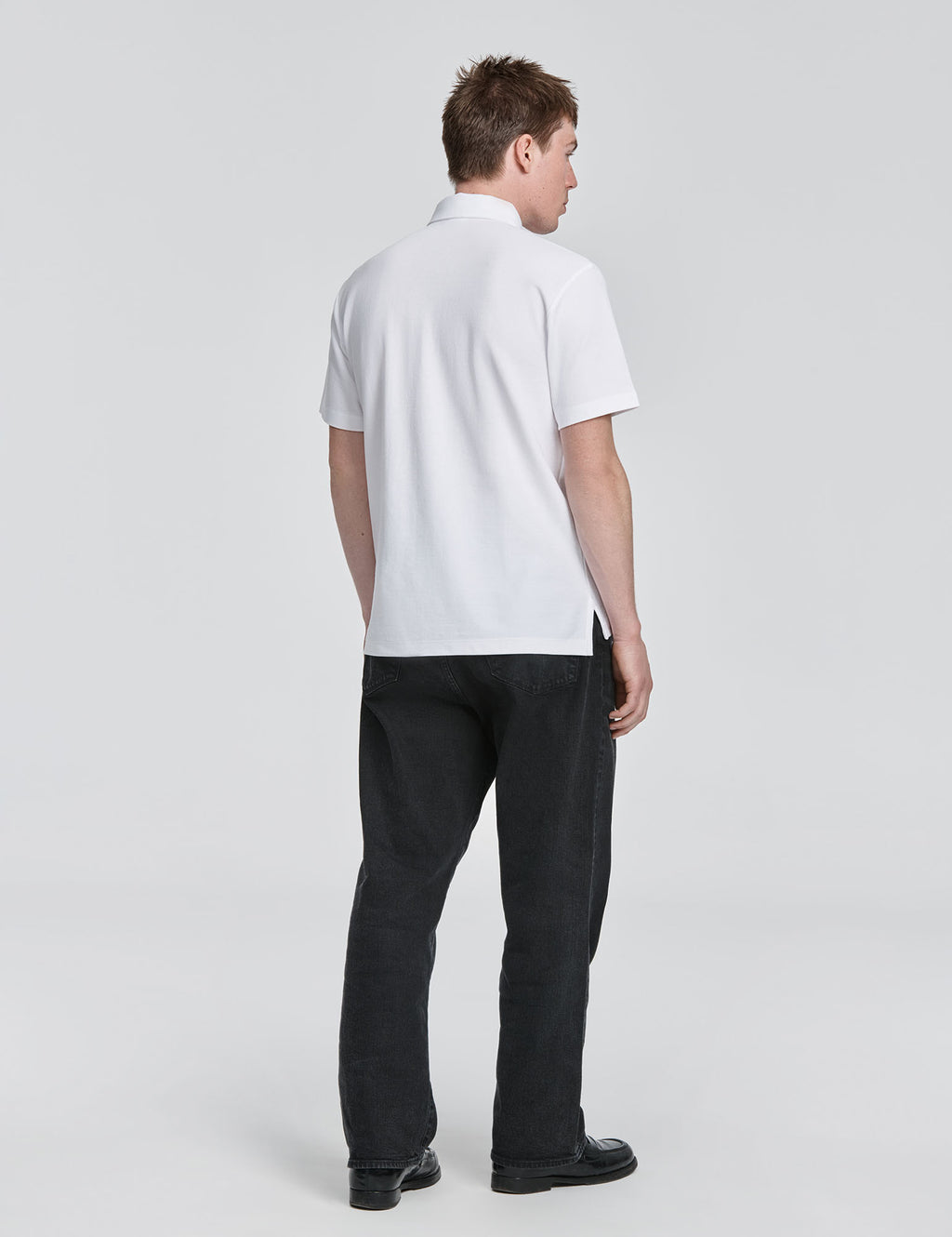 Pique Spread Collar Polo