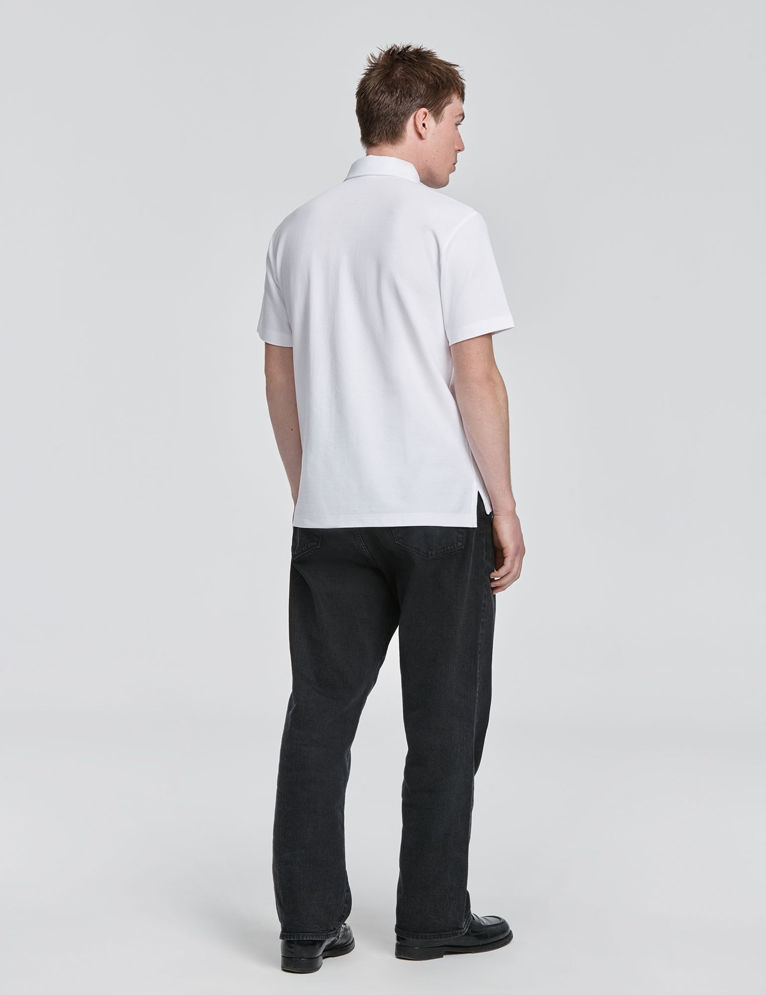 Pique Spread Collar Polo
