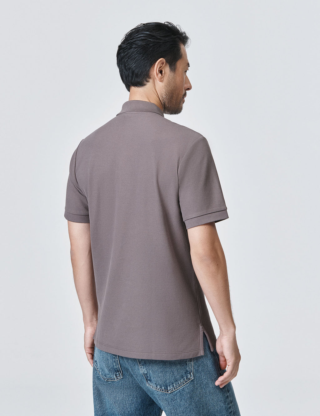 Pique Polo - Midnight Plum