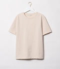 Merz b Schwanen 2S14 Heavy Slub T-Shirt in natural fabric, showcasing a textured, casual clothing style with a relaxed fit.