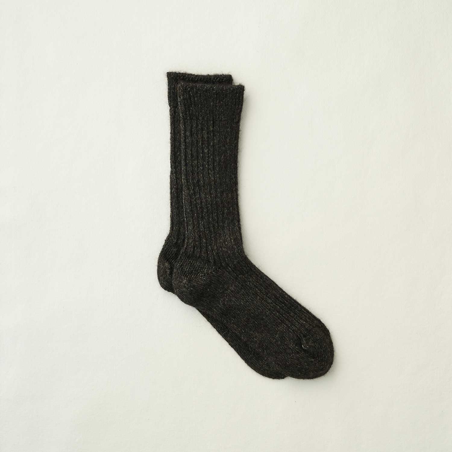 Alpaca Linen Ribbed Socks