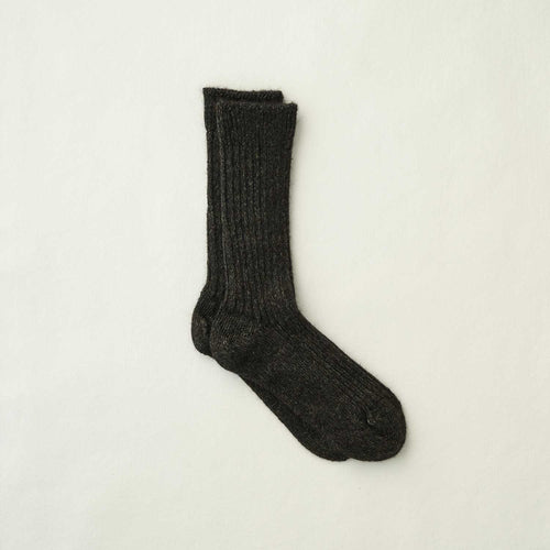 Alpaca Linen Ribbed Socks