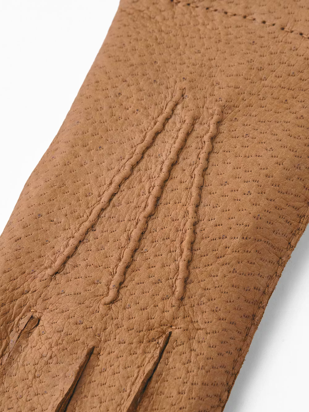 Peccary Handsewn Unlined Gloves - Cork