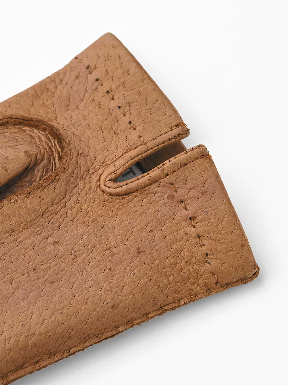 Peccary Handsewn Unlined Gloves - Cork