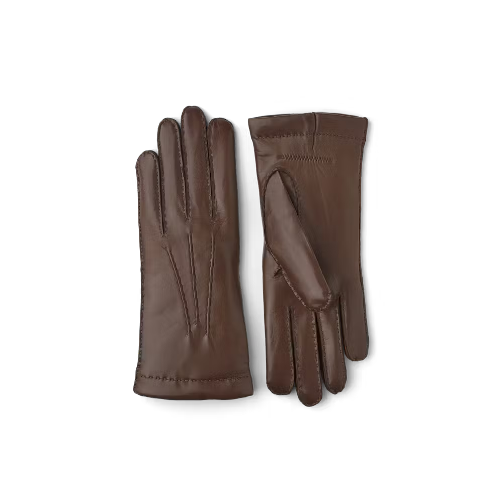 Hairsheep Handsewn Cashmere Lined Gloves - Chestnut