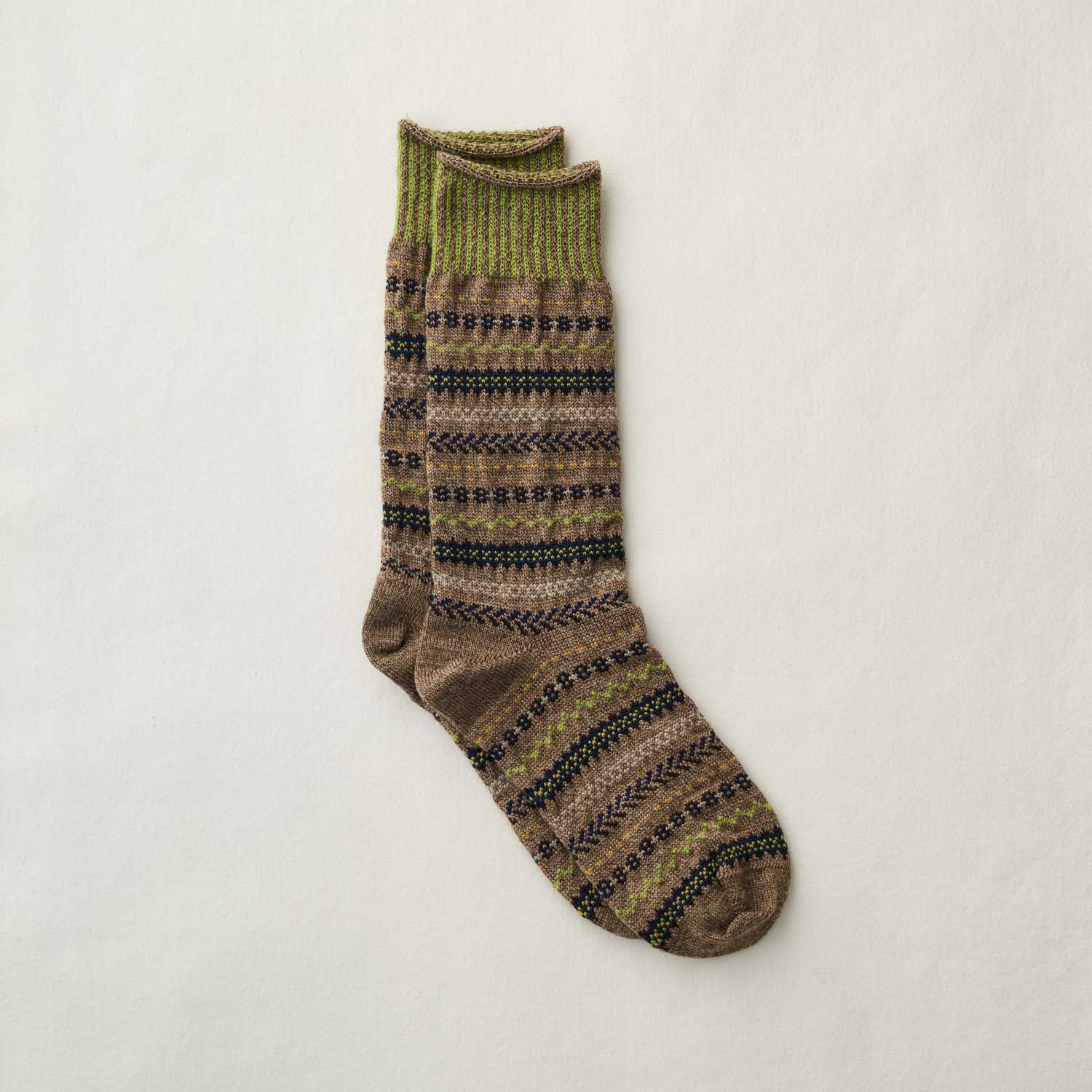 Wool Fair Isle Socks