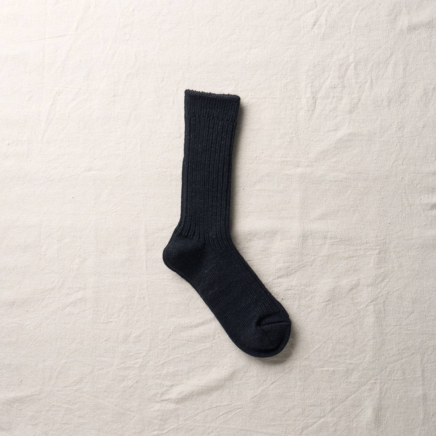 Linen Wool Ribbed Socks