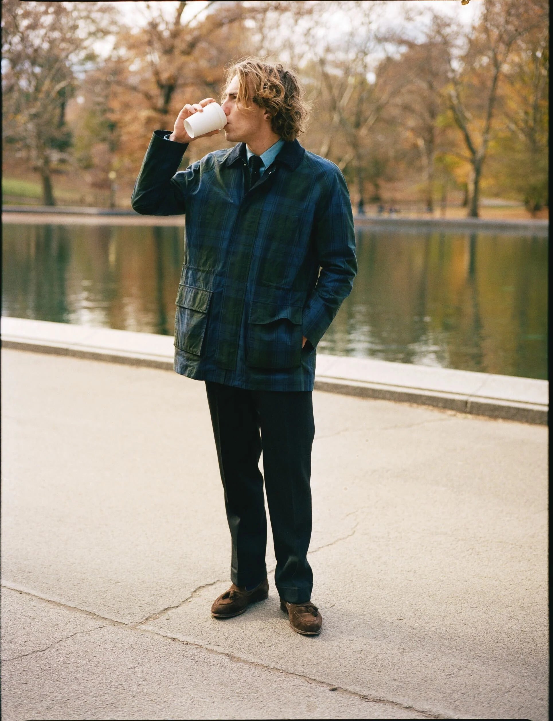 Games Coat - Blackwatch Waxed Tartan