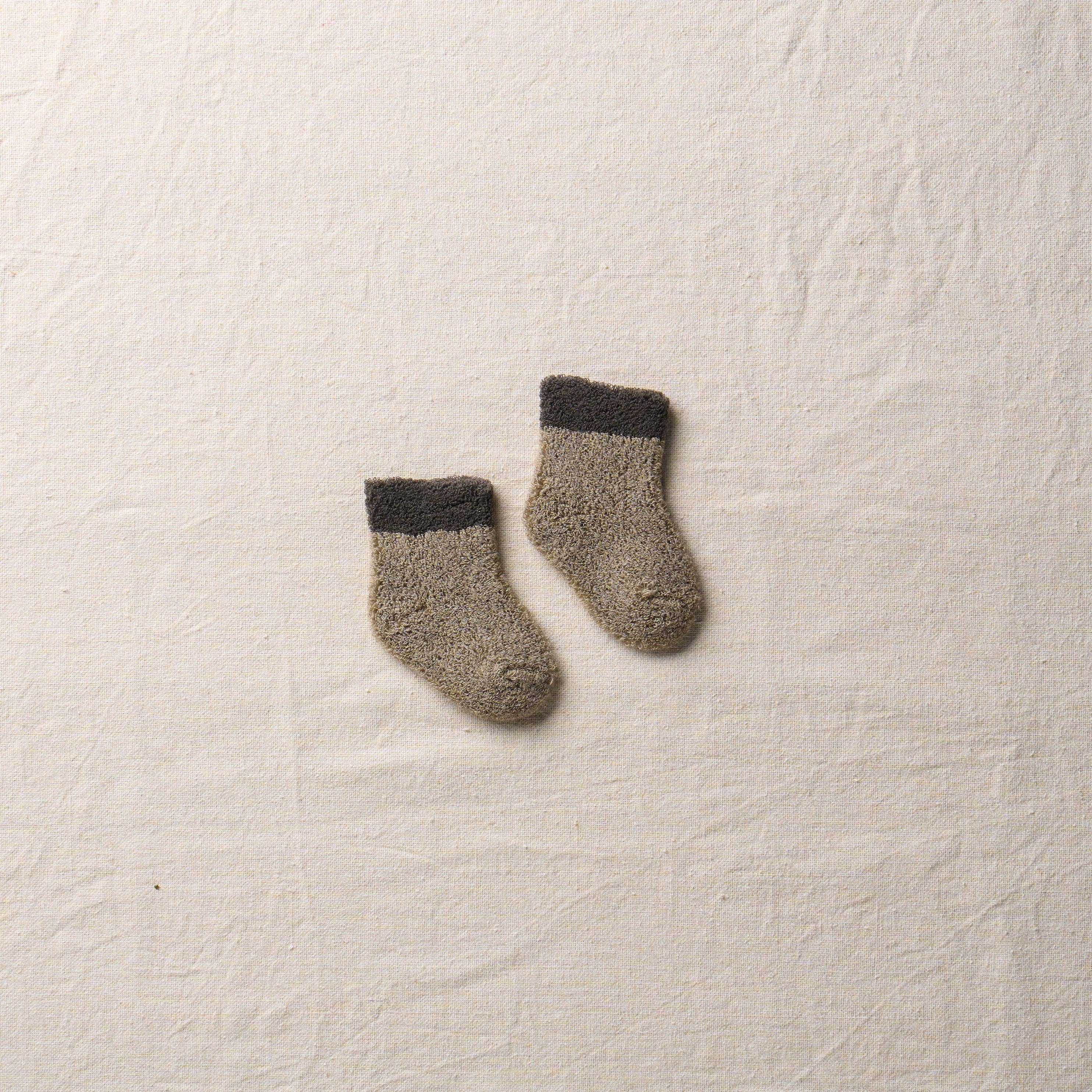Organic Cotton Yak Pile Socks For Newborn