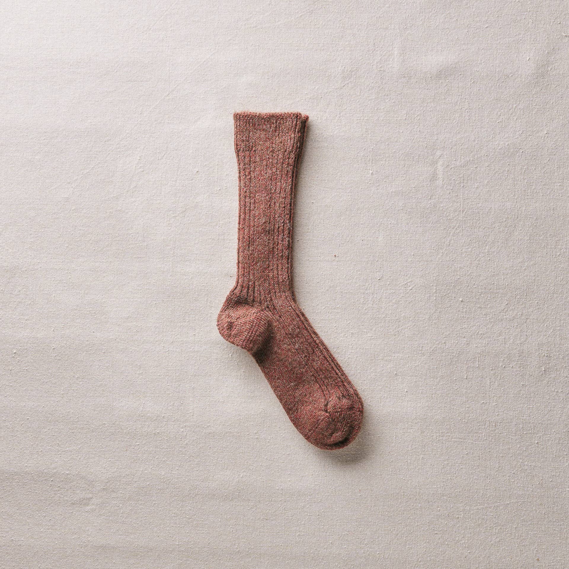 Alpaca Linen Ribbed Socks
