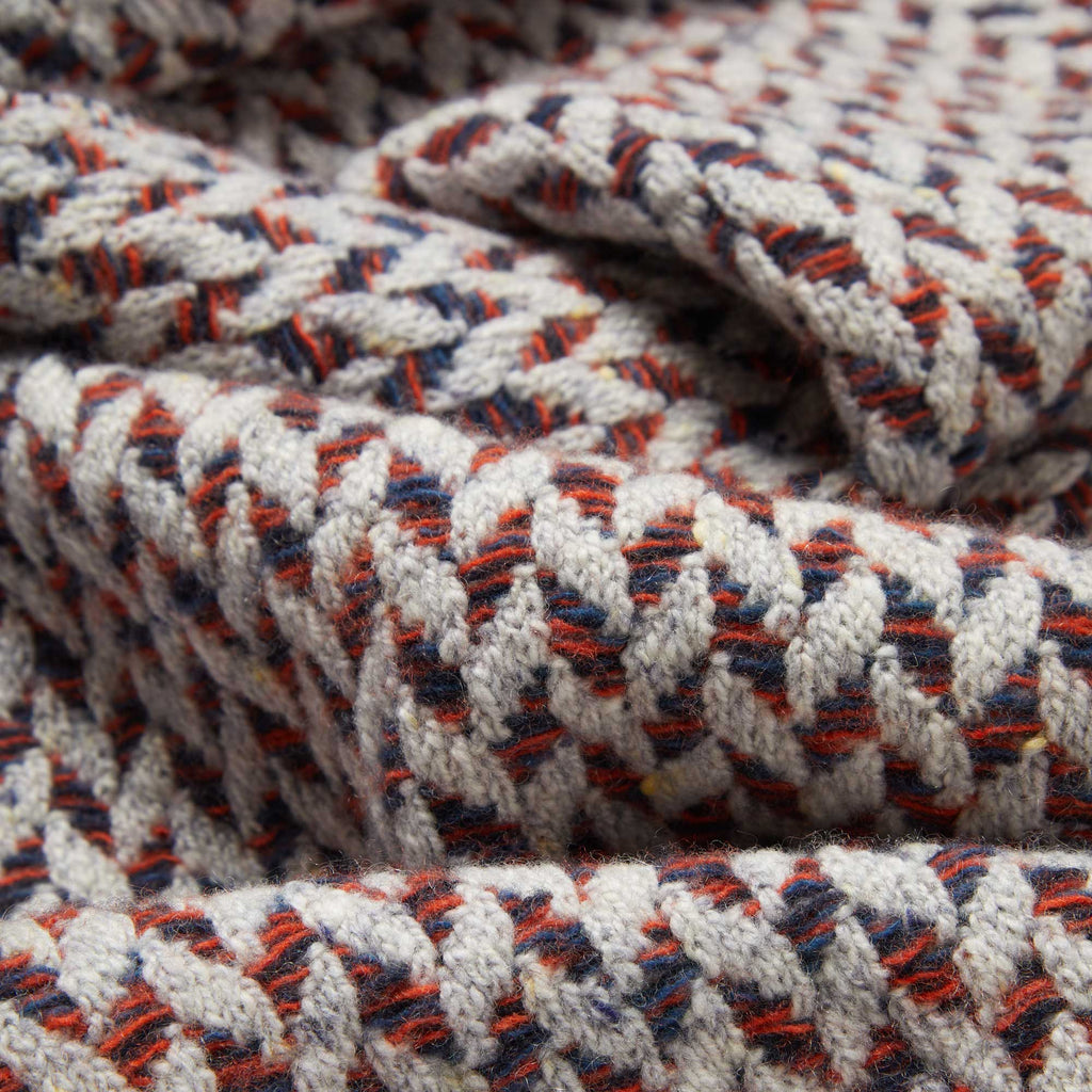 Cashmere Fíodóir Scarf - Gray/Orange