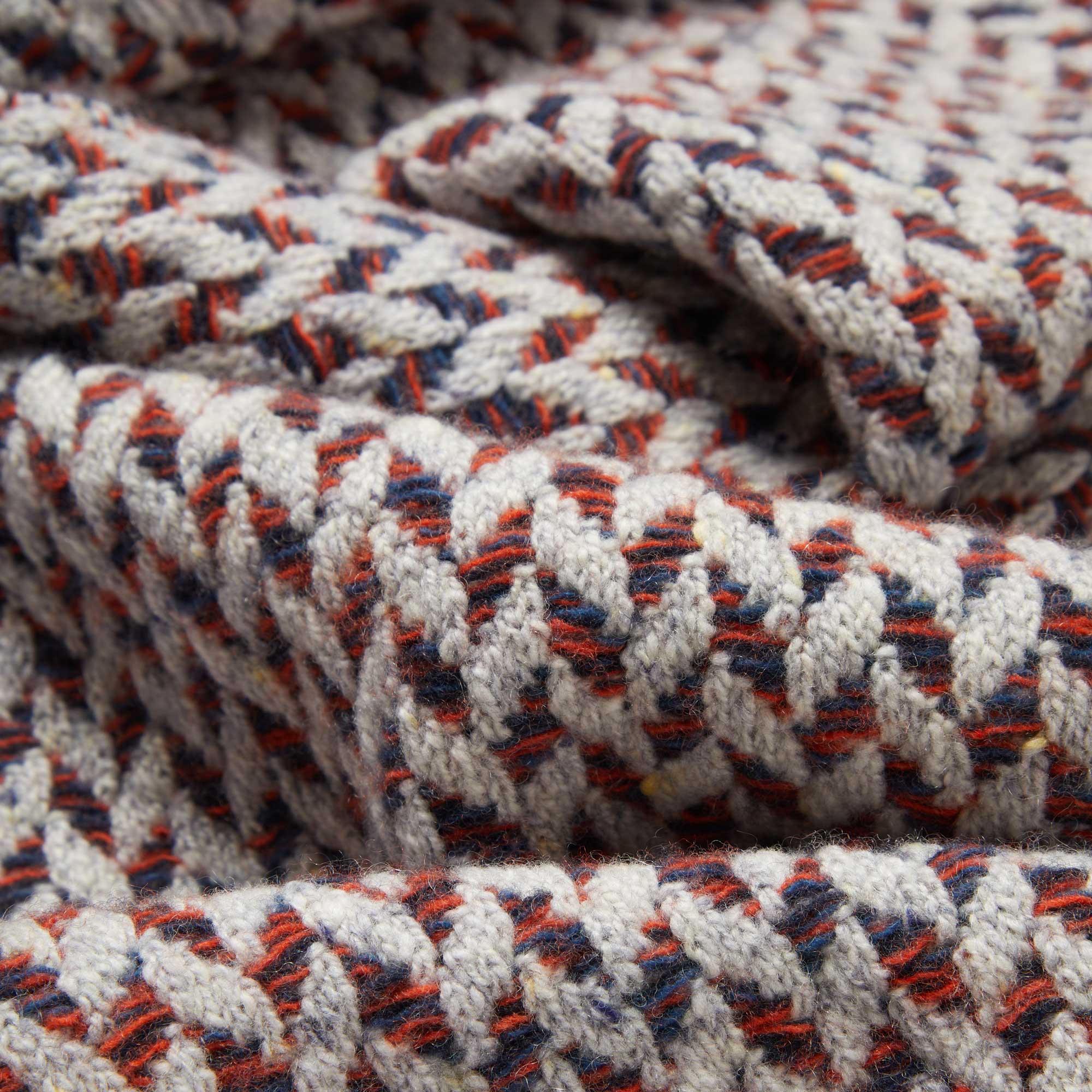Cashmere Fíodóir Scarf - Gray/Orange